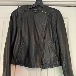 Halogen Black Leather Jacket